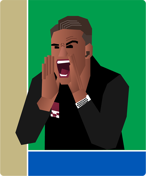 Card - Coach is yelling